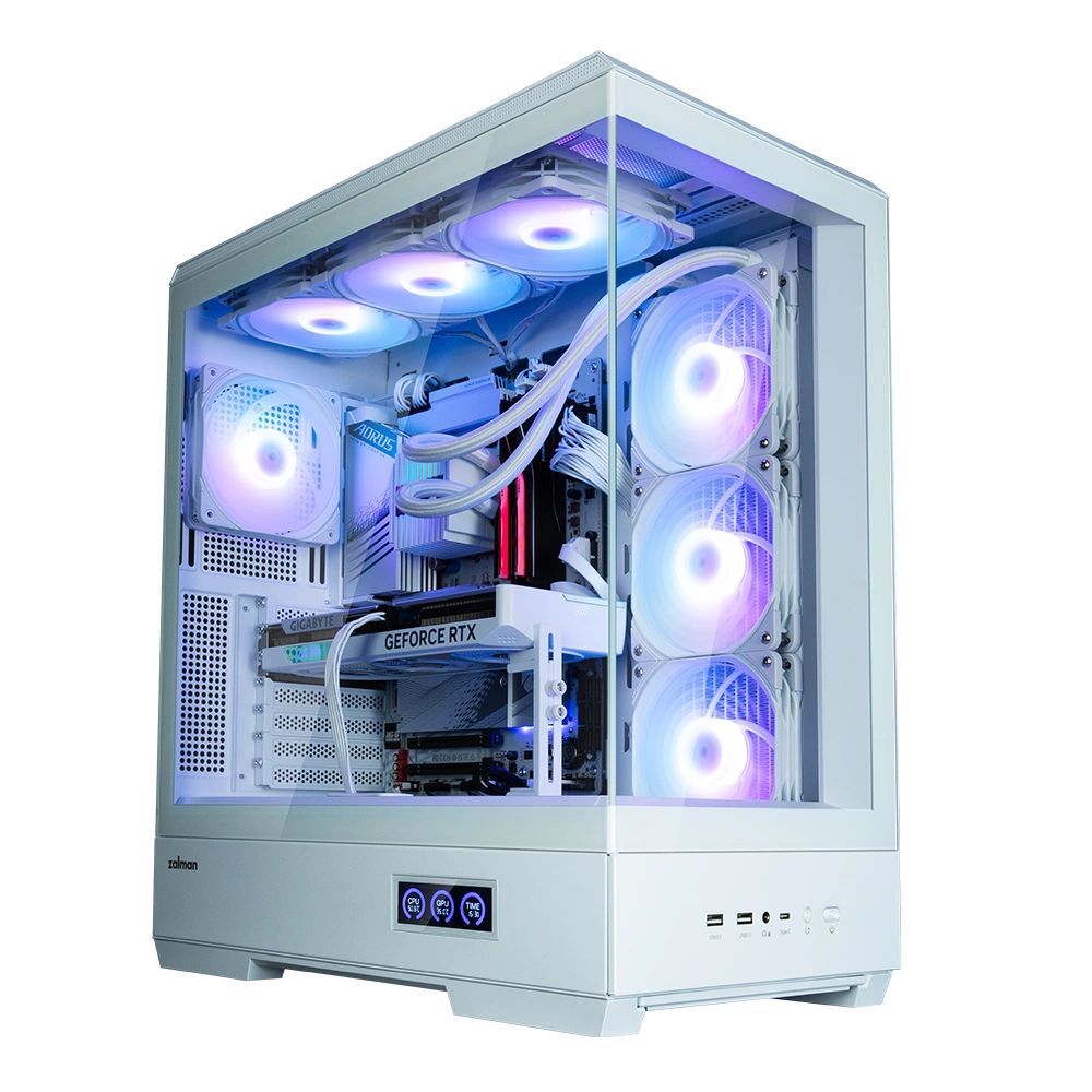 Zalman P50 Tempered Glass White