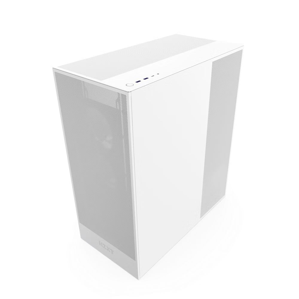 NZXT H7 Flow (2024) Tempered Glass White