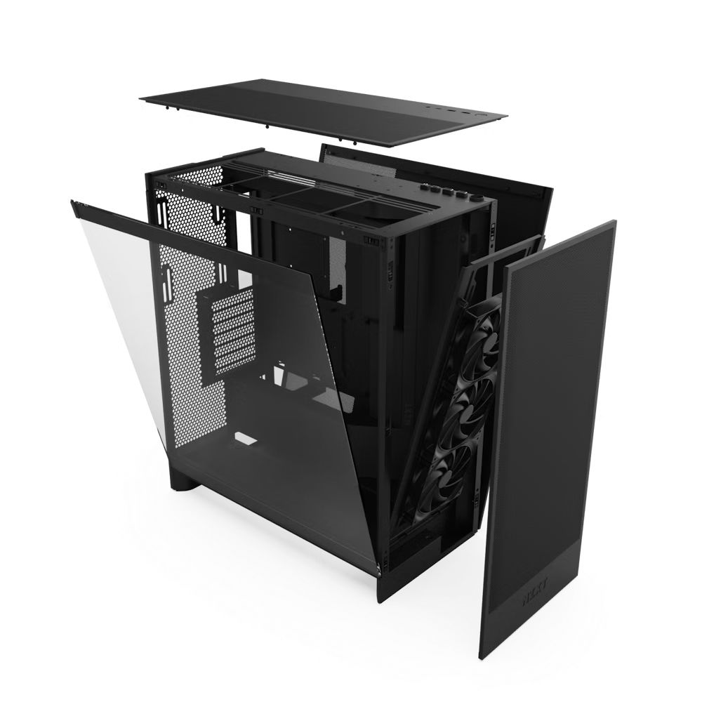 NZXT H7 Flow (2024) Tempered Glass Black