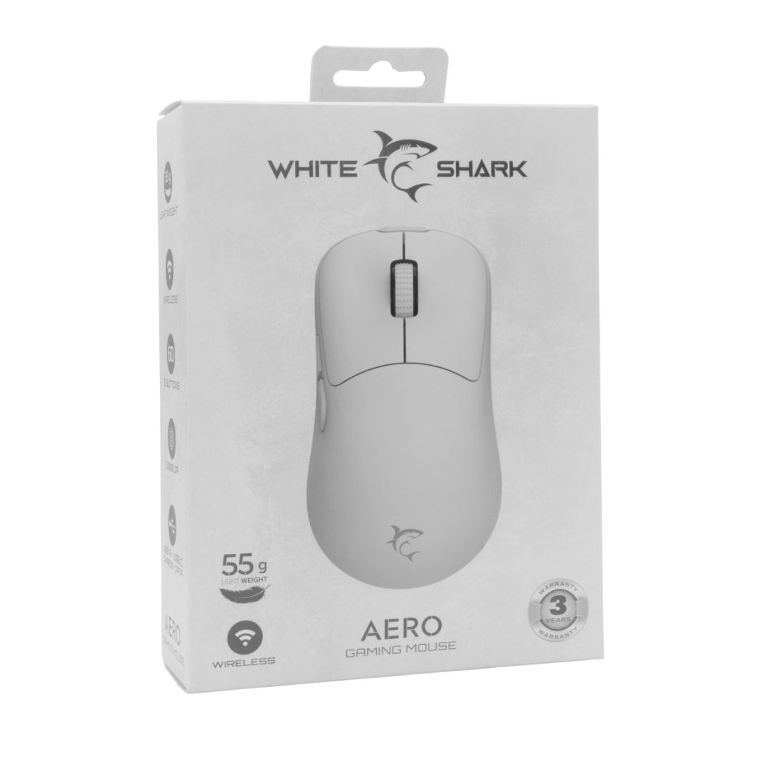 White Shark WGM-5015B Aero Wireless Gaming mouse White