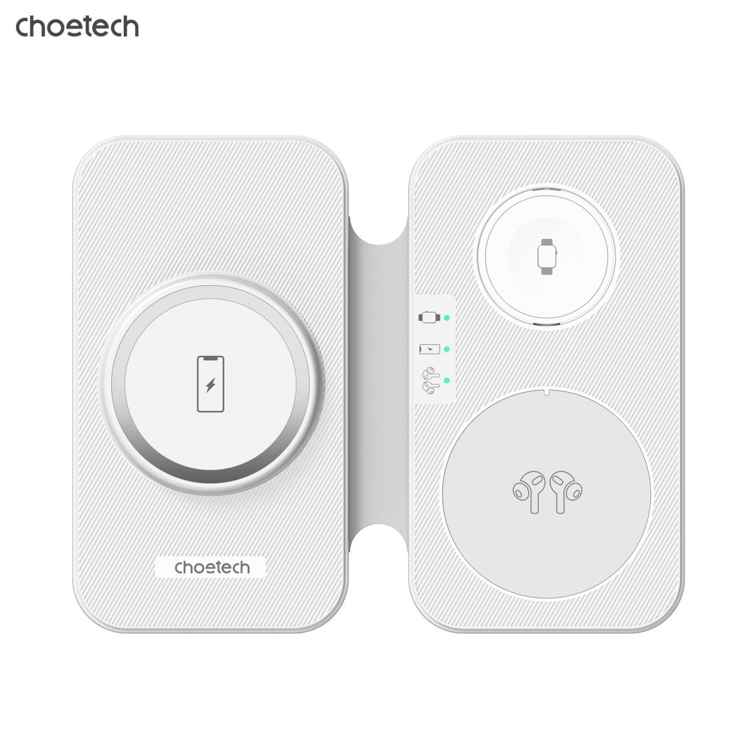 Choetech  T616-F 3in1 Wireless Charger White