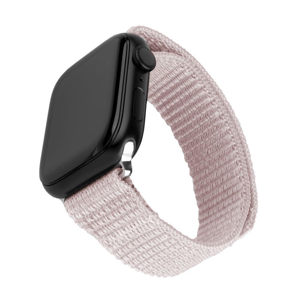 FIXED Nylon Sporty Strap for Apple Watch 38/40/41mm Rose Gold