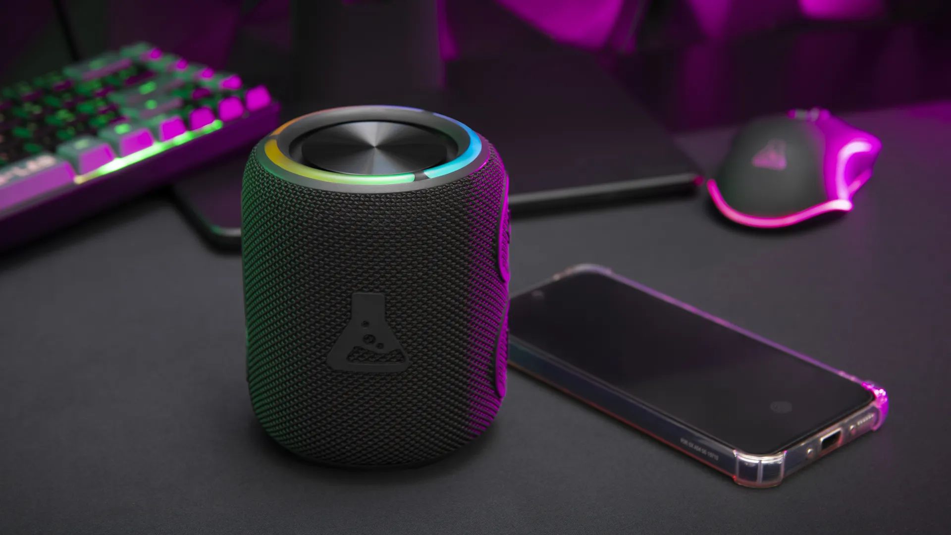 The G-Lab Klub Neon Bluetooth Speaker Black