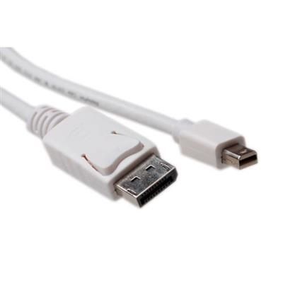 ACT Mini DisplayPort male to DisplayPort male 1m White