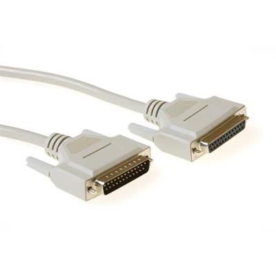 ACT Serial 1:1 connection cable 25 pin D-sub male to 25 pin D-sub female 3m White