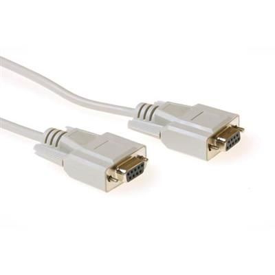 ACT Serial interlink connection cable 9 pin D-sub female to 9 pin D-sub female 3m White