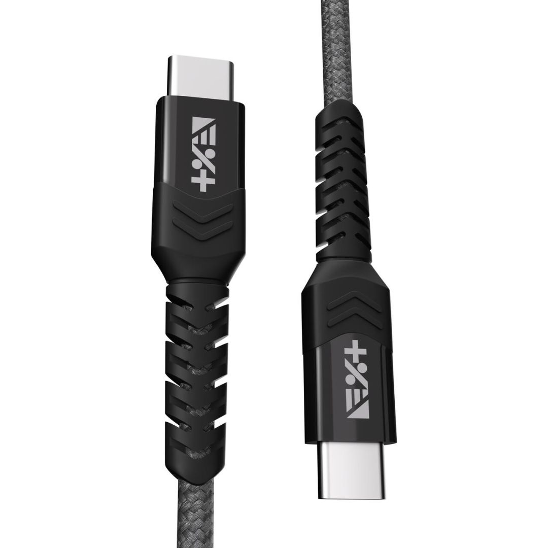 Next One Braided USB-C to USB-C Cable Space Gray