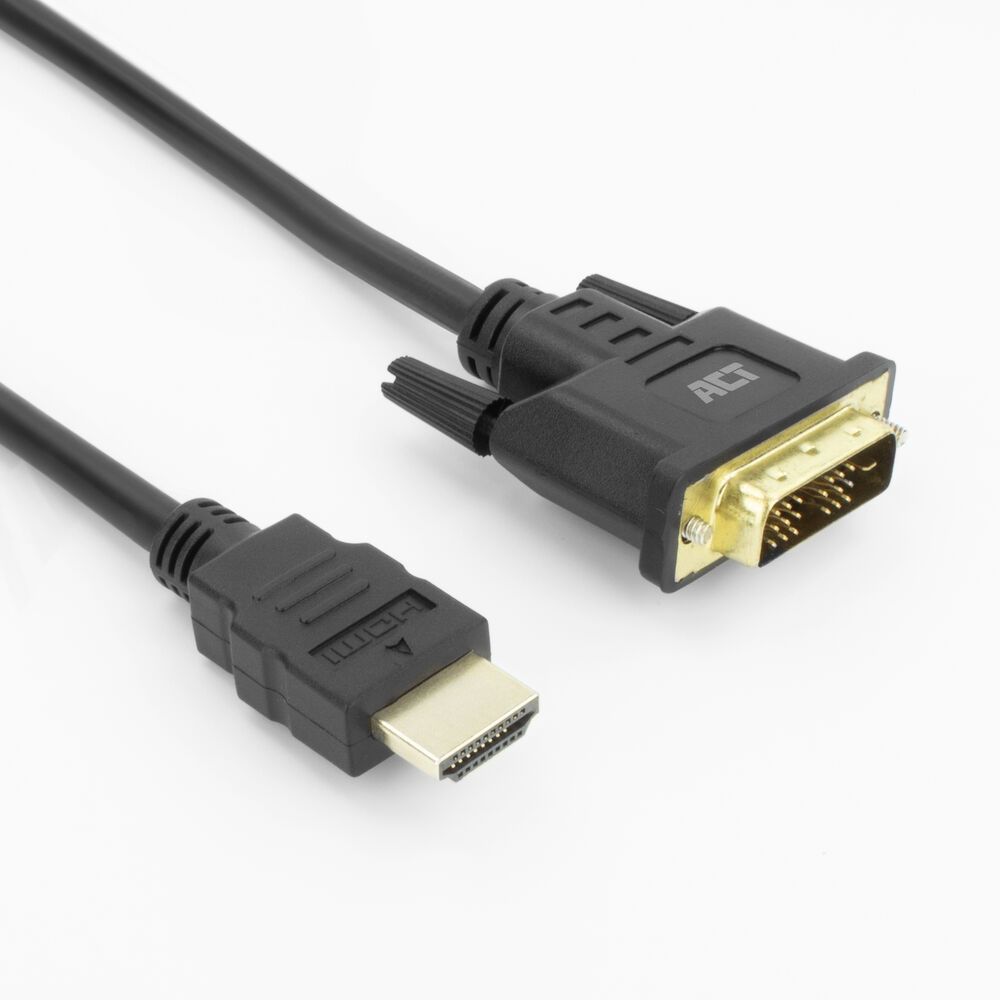 ACT HDMI-A male to DVI-D male adapter cable 3m Black