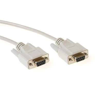 ACT Serial printer cable 9 pin D-sub female to 9 pin D-sub female 5m Ivory