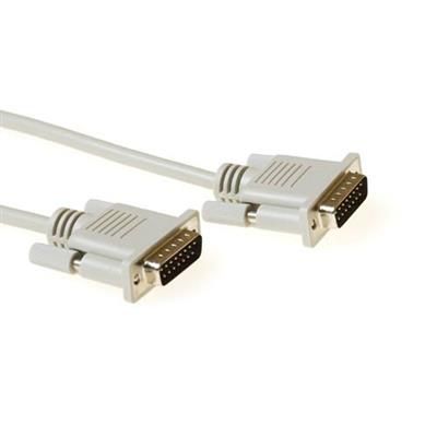 ACT Serial 1:1 connection cable 15 pin D-sub male to 15 pin D-sub male 1,8m Ivory