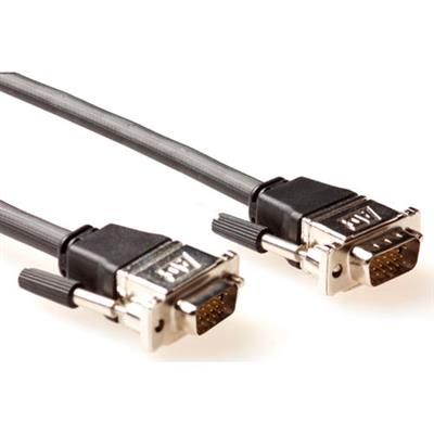 ACT High Performance VGA cable male-male with metal hoods 1,8m Black