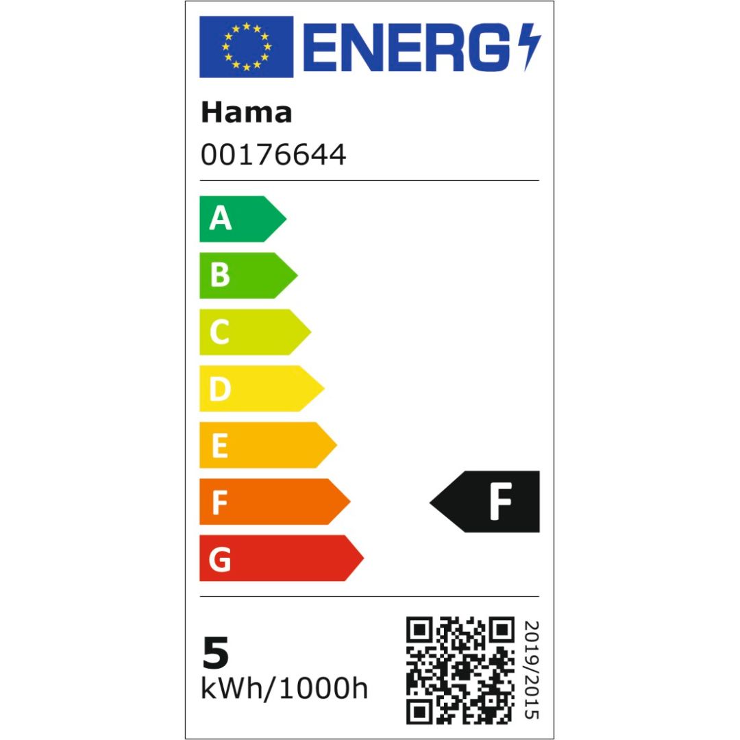 Hama E27 RGBW 4,9W Matter Smart LED