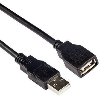 ACT USB 2.0 A male to USB A female 3m Black