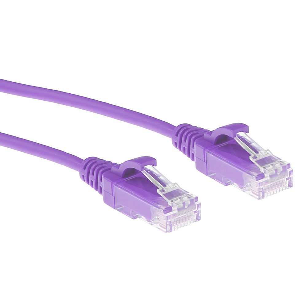 ACT CAT6A U-UTP Patch Cable 2m Purple