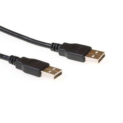 ACT USB 2.0 A male to USB A male 3m Black