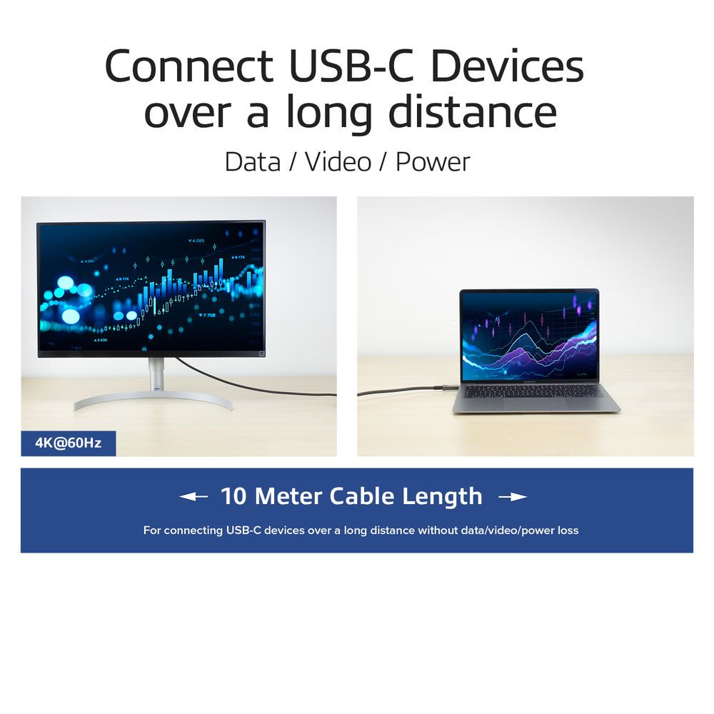 ACT USB-C 3.2 Gen2 Active Optical Cable (AOC) connection cable 10m Black