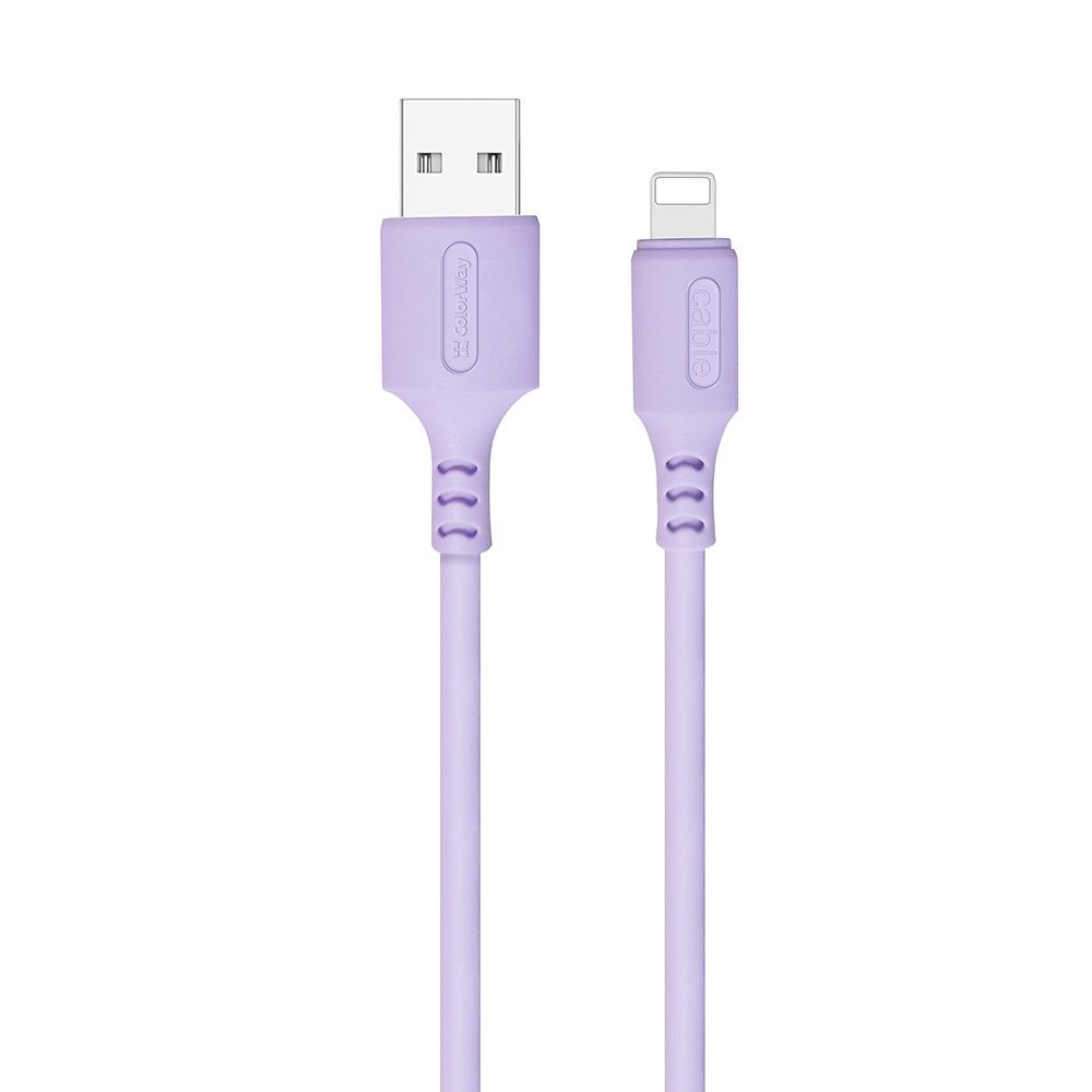 ColorWay USB to Apple Lightning (soft silicone) 2.4A 1m Purple