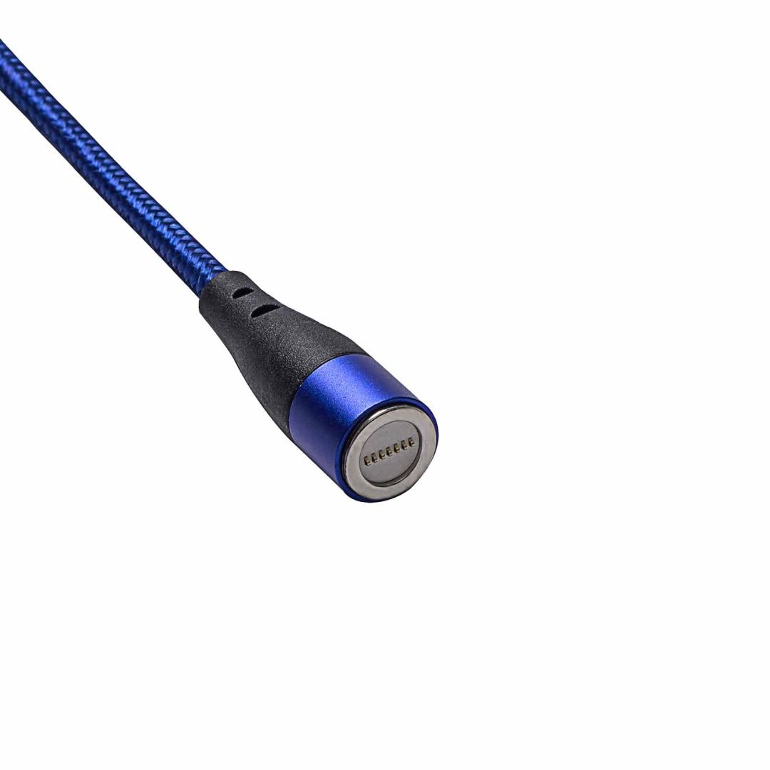 Akyga AK-USB-47 USB-A (m) / microUSB (m) magnetic 1m Blue