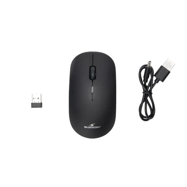 Bluestork M-WL-OFF100-BLACK Wireless Bluetooth Mouse Black