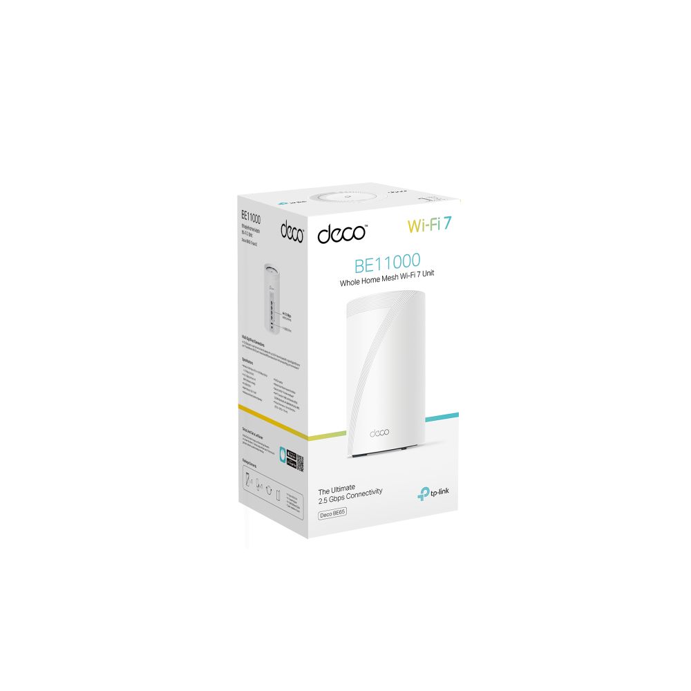 TP-Link Deco BE65 BE11000 Whole Home Mesh Wi-Fi 7 System