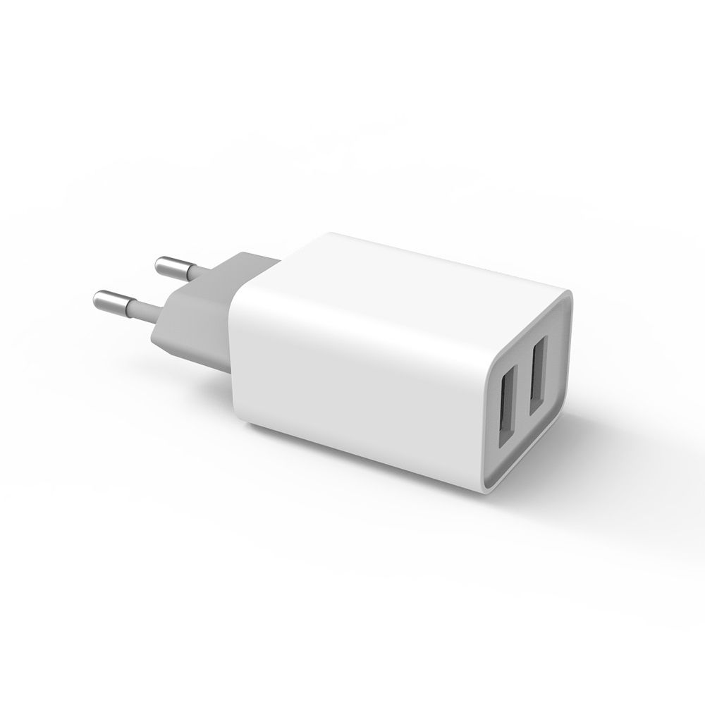 ColorWay USB töltő adapter 2USB AUTO ID 2.1A (10W) White