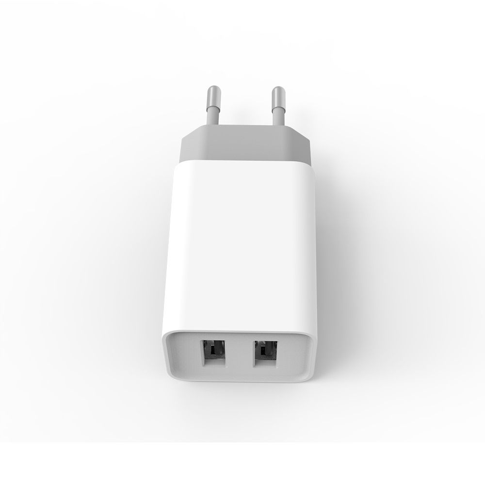 ColorWay USB töltő adapter 2USB AUTO ID 2.1A (10W) White