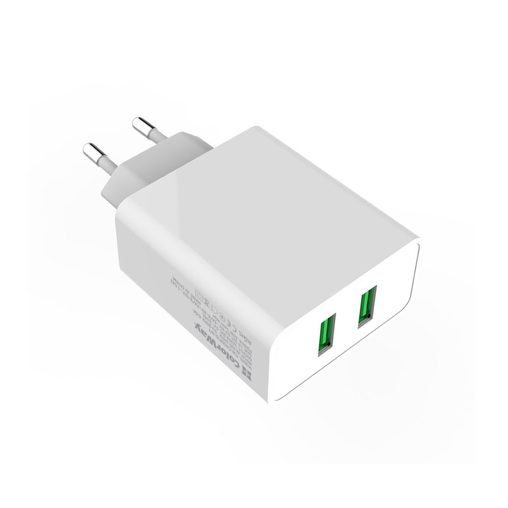 ColorWay USB töltő adapter 2USB Quick Charge 3.0 (36W) White