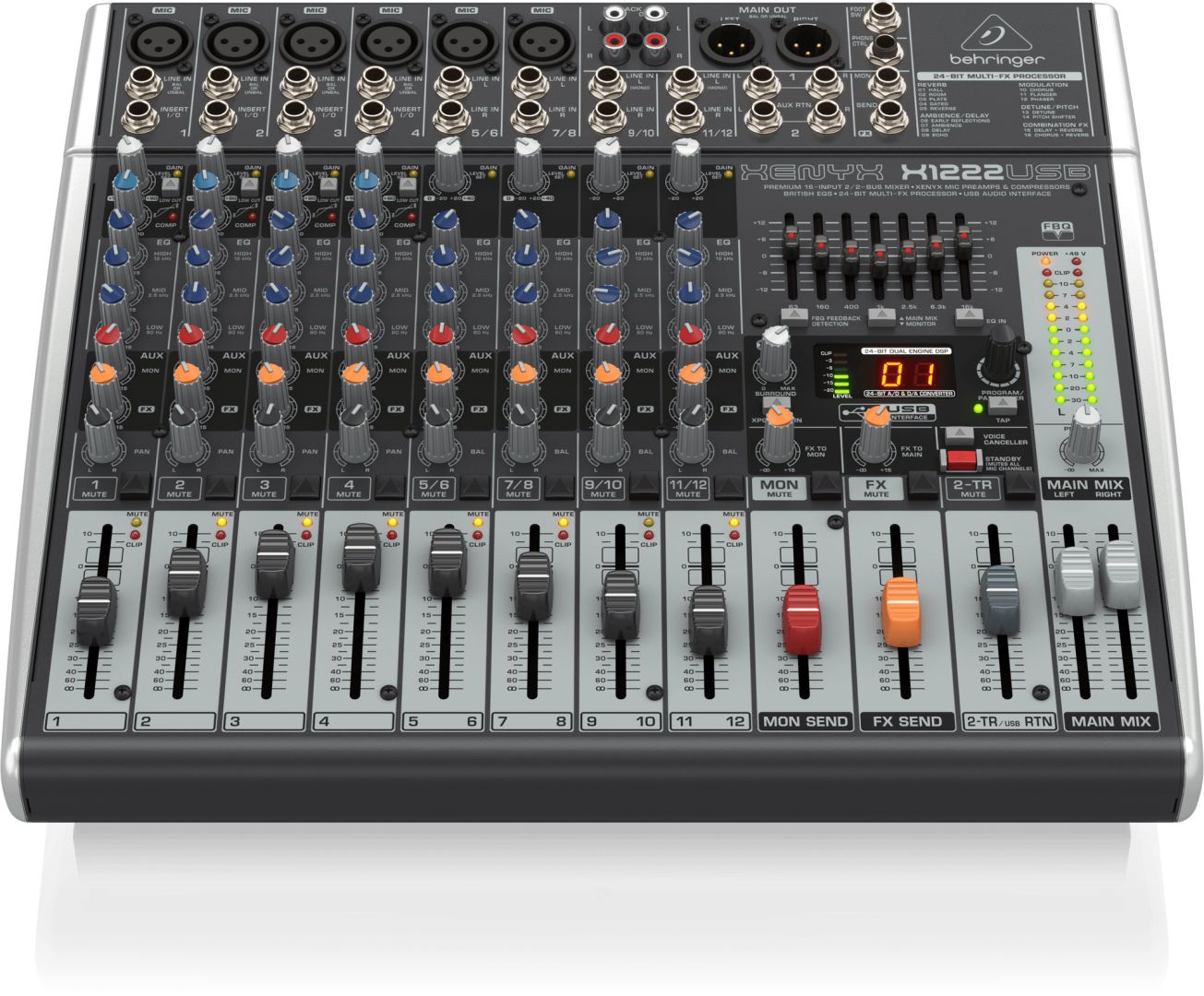 Behringer X1222USB Keverőpult Black