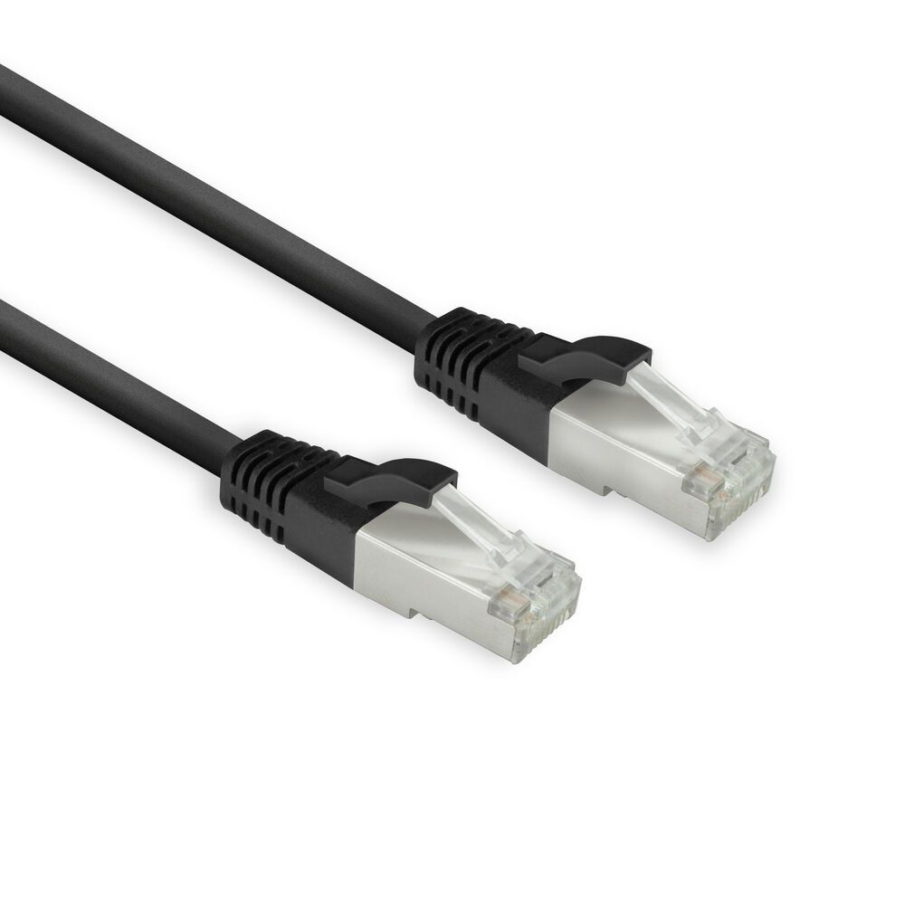 ACT CAT8 U-FTP Patch Cable 0,5m Black