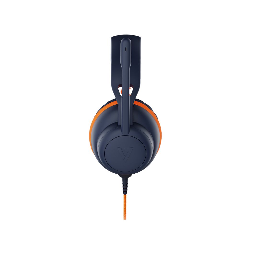 V7 HU590E V7 Safe Sound 2 Over-Ear Education Headset Dark Blue/Orange