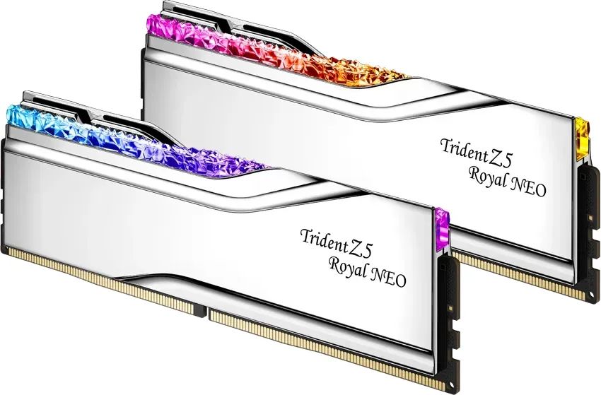 G.SKILL 32GB DDR5 6400Mhz Kit(2x16GB) Trident Z5 Royal Neo Silver