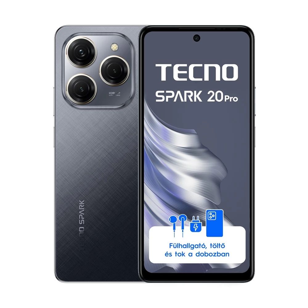 Tecno Spark 20 Pro LTE 256GB DualSIM Moonlit Black