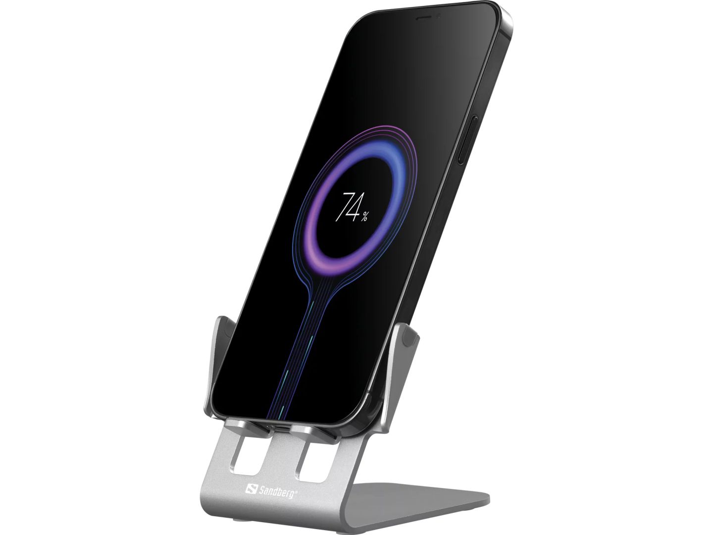 Sandberg Wireless Charger Stand 15W Alu Silver