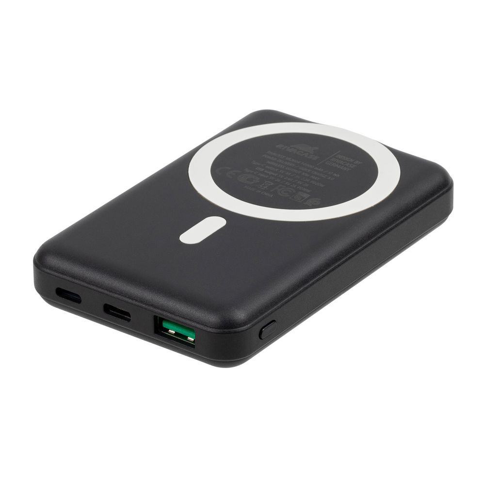 RivaCase VA2604 Magsafe Qi Wireless15W + QC/PD20W 10000mAh Powerbank Black