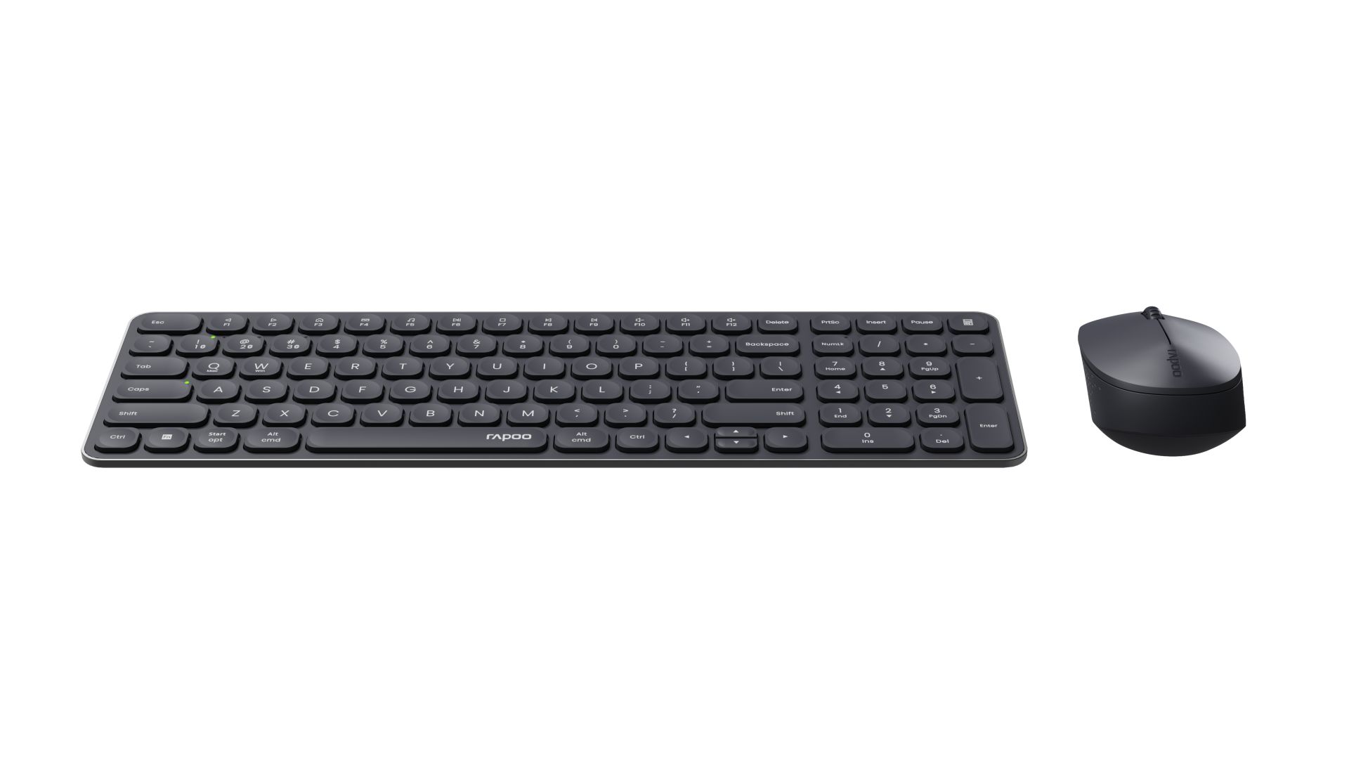 Rapoo 9310M Multi-mode Wireless Bluetooth Keyboard & Mouse Dark Grey HU