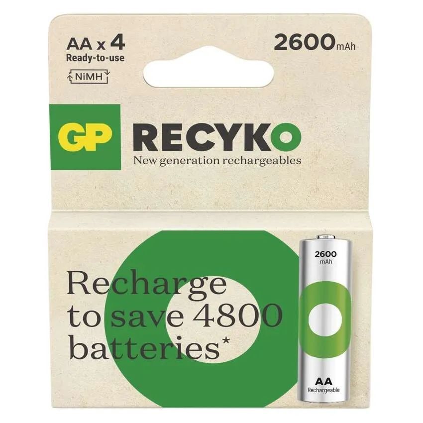 GP ReCyko 2600mAh AA Ni-MH akkumulátor 4db/csomag