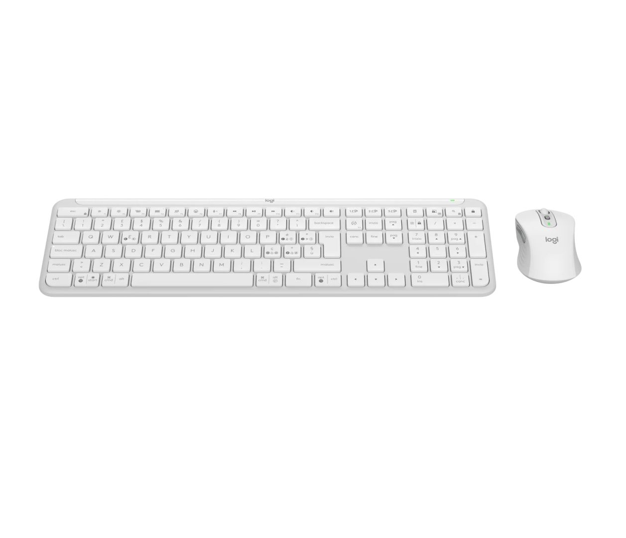 Logitech MK950 Signature Slim Wireless Bluetooth Keyboard Combo Off White US