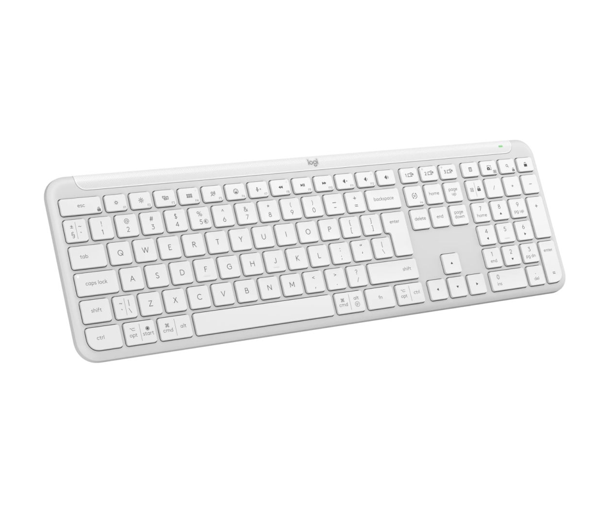 Logitech K950 Signature Slim Wireless Bluetooth Keyboard Combo Off White US