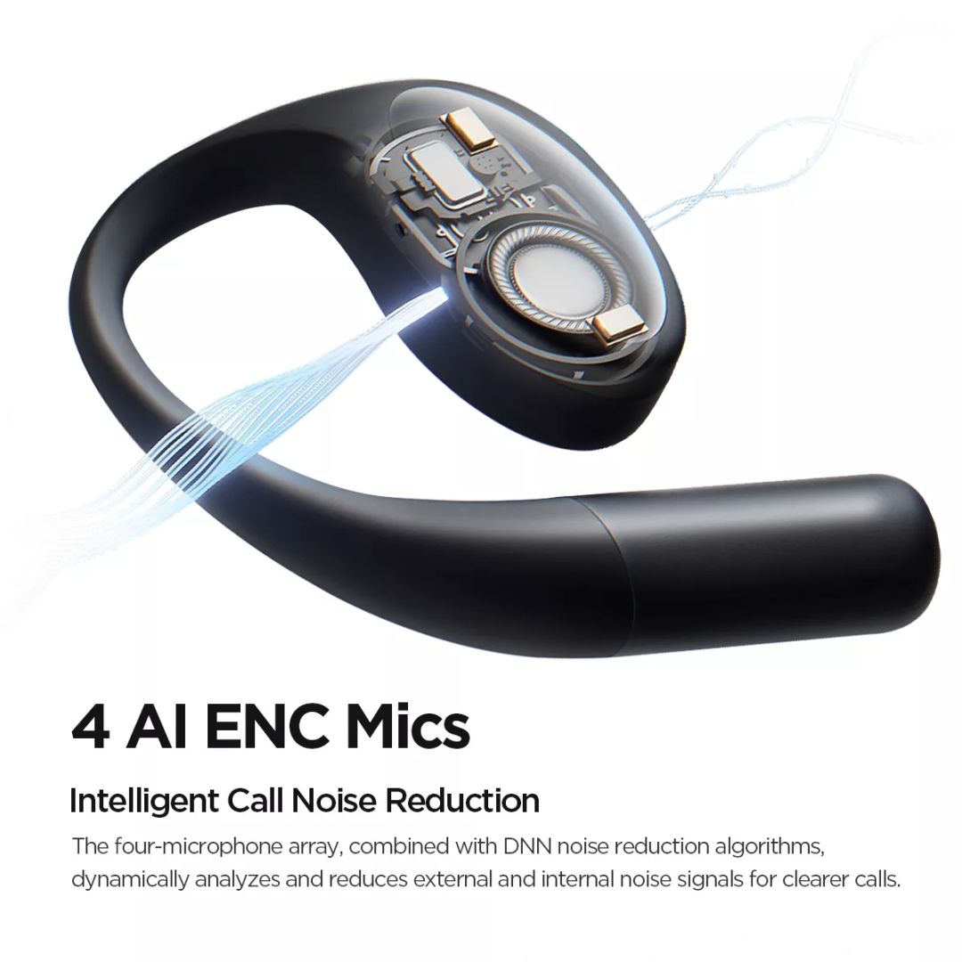 1More S51 Fit Open Bluetooth Headset Black