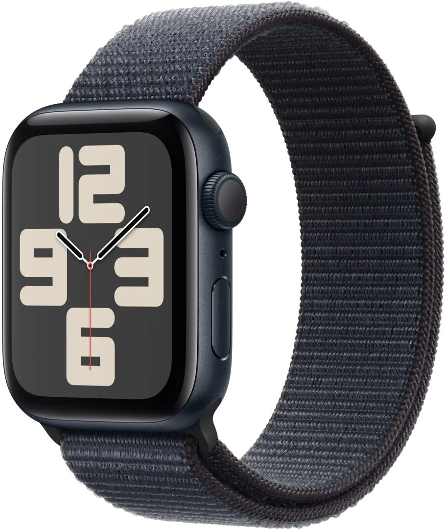 Apple Watch SE2 v3 GPS 44mm Midnight Alu Case with Ink Sport Loop