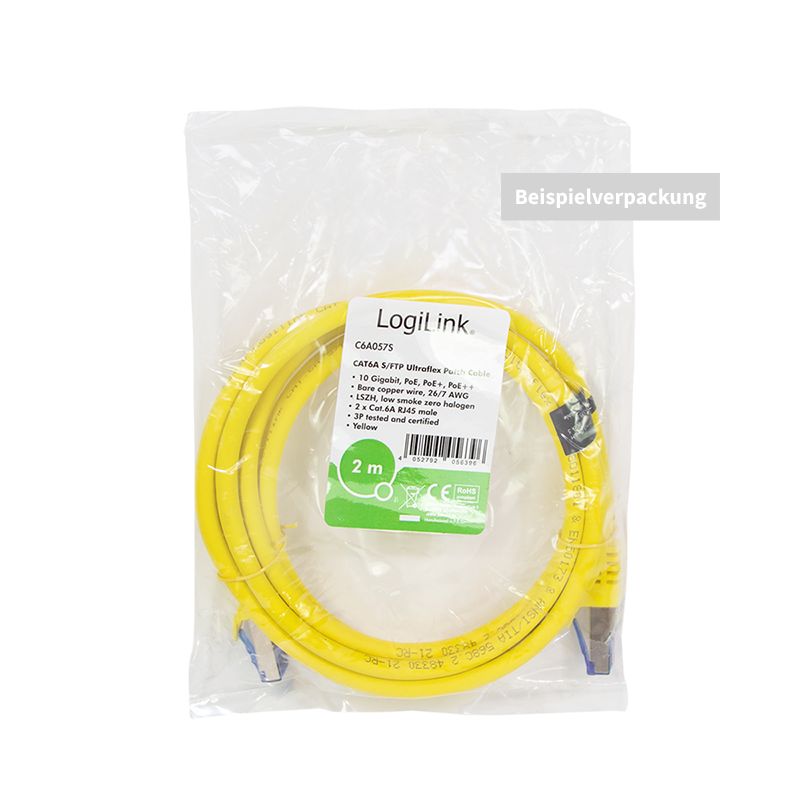 Logilink CAT6A S-FTP Patch Cable 3m Yellow