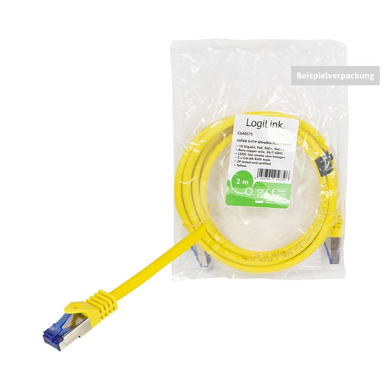 Logilink CAT6A S-FTP Patch Cable 3m Yellow