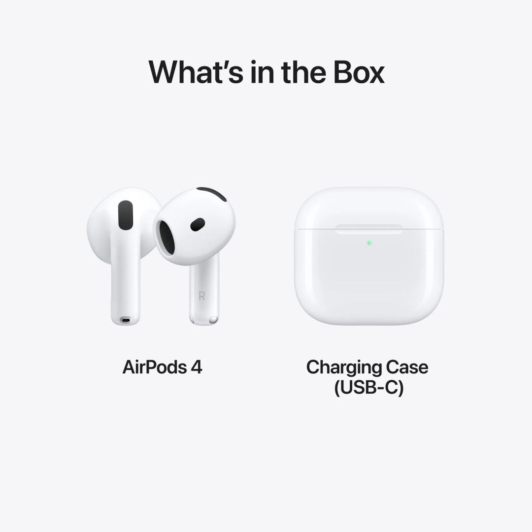 Apple AirPods 4 (USB-C) with ANC  Headset White