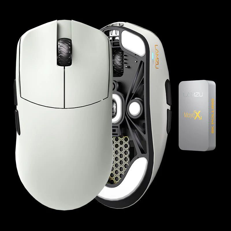 LAMZU Maya X Wireless Gaming Mouse White