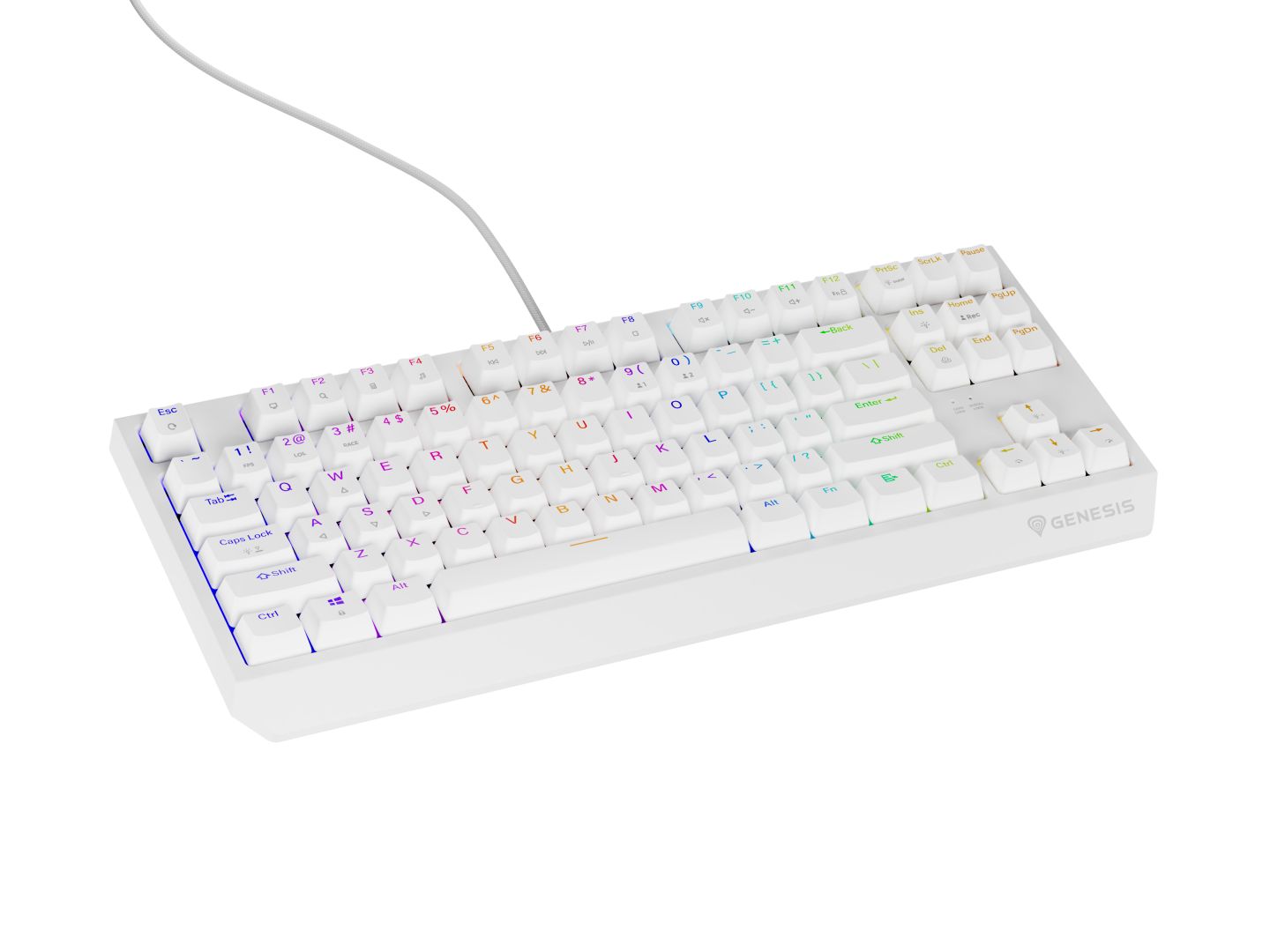 Genesis Thor 230 RGB Meachanical Gaming Keyboard White US