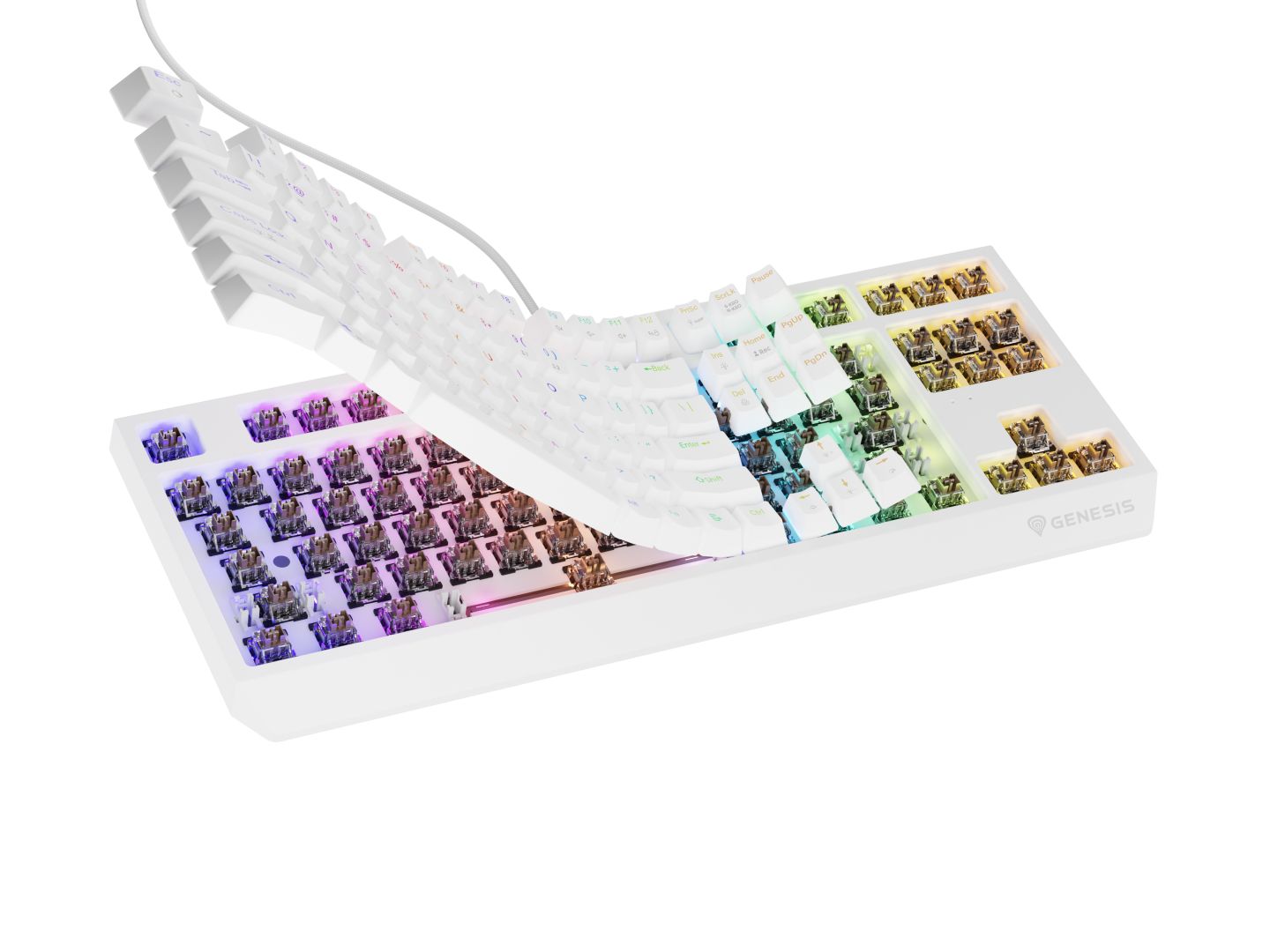 Genesis Thor 230 RGB Meachanical Gaming Keyboard White US