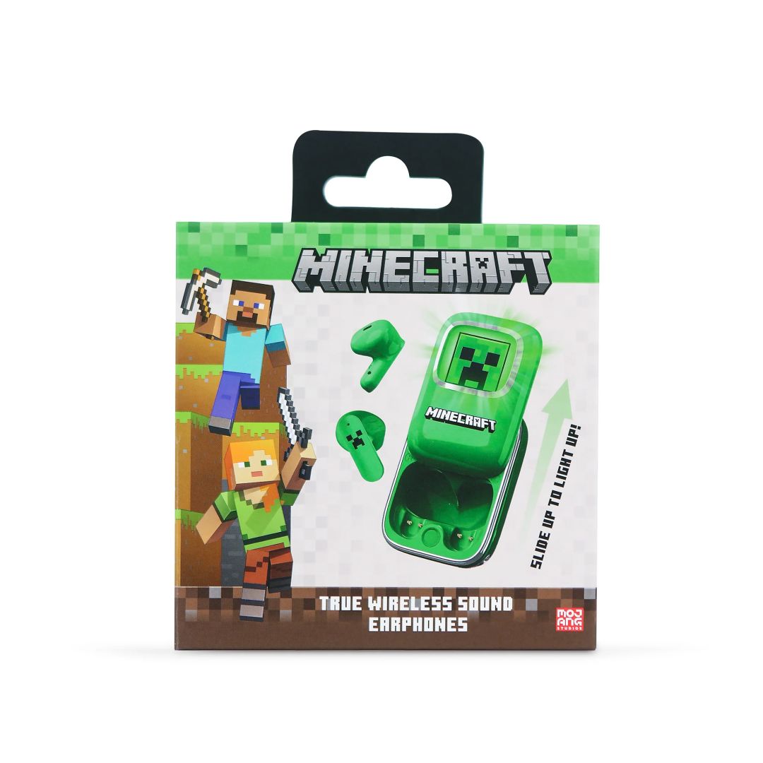 OTL Technologies Minecraft Creeper Slide TWS Headset Green