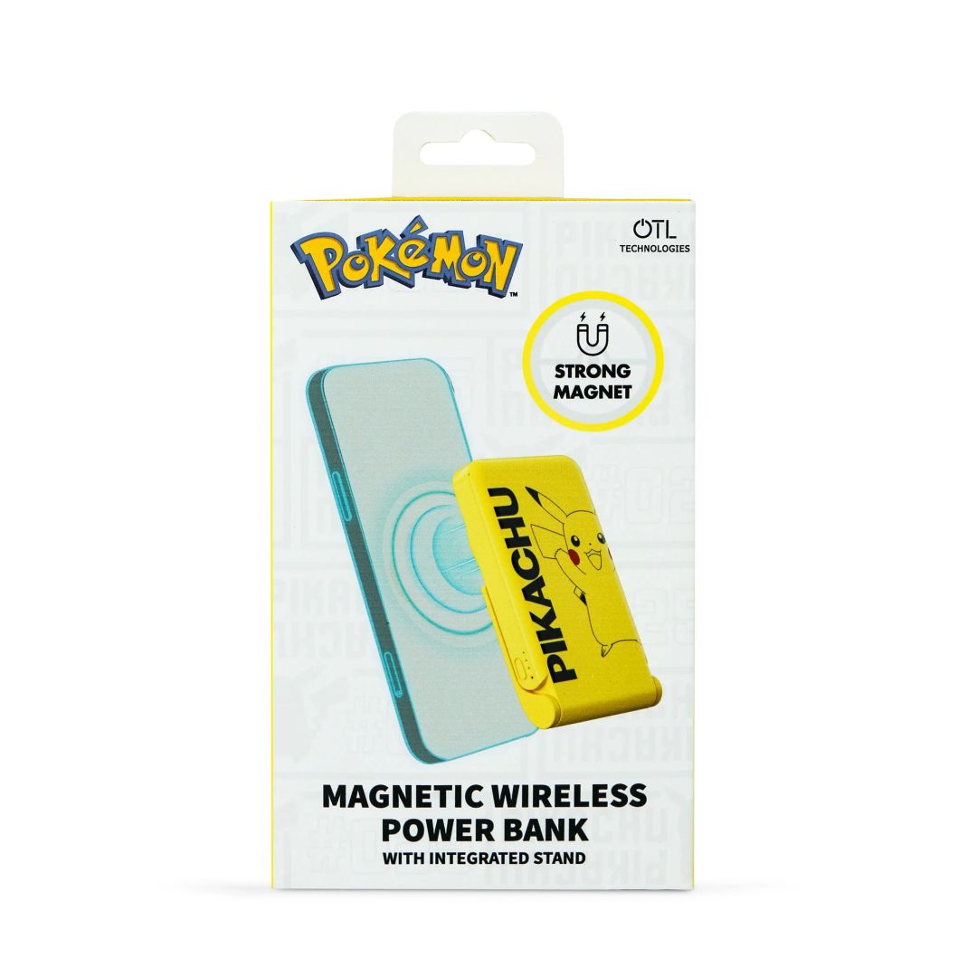 OTL Technologies Pokémon Pikachu 5000mAh Magnetic Wireless PowerBank Yellow