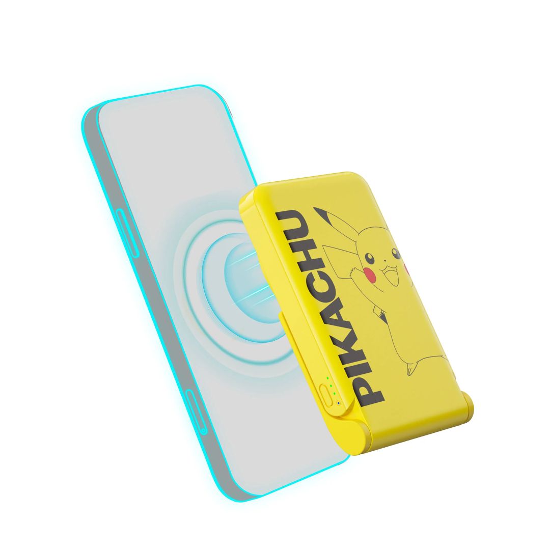 OTL Technologies Pokémon Pikachu 5000mAh Magnetic Wireless PowerBank Yellow