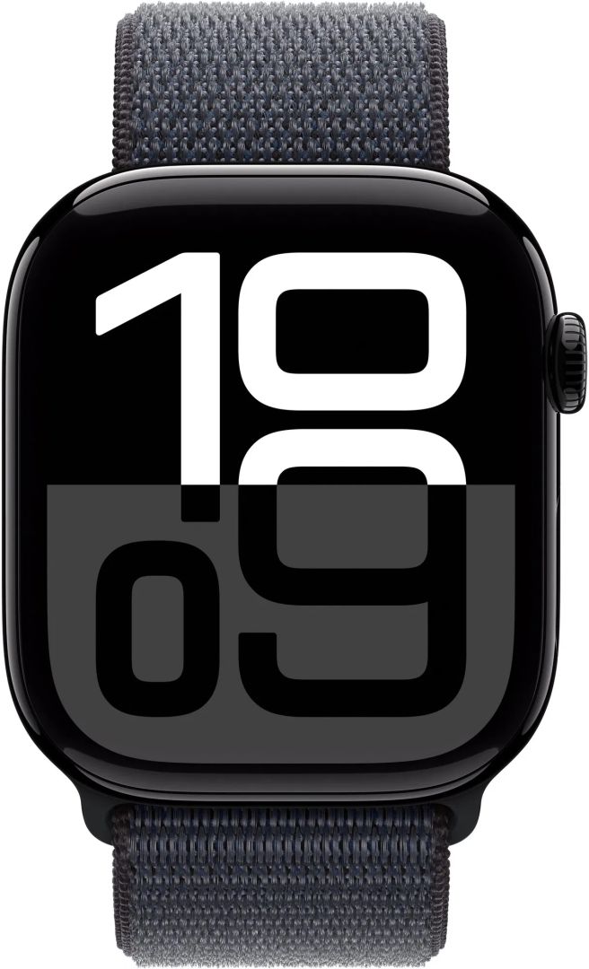 Apple Watch S10 GPS 46mm Jet Black Alu Case with Ink Sport Loop